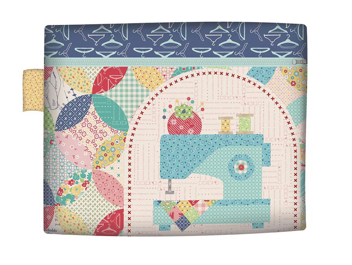 Zippy Bags 4 Panel by Lori Holt – Includes Instructions to Make 8 Project Bags (HD17370-PANEL) – Optional Happy Zippers Add-On