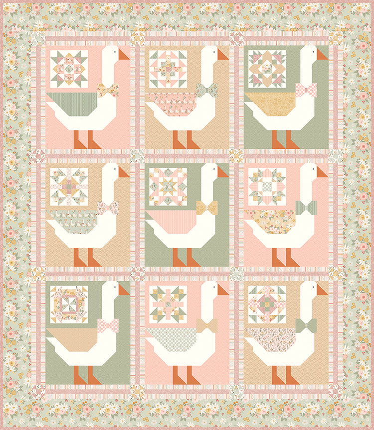 Silly Goose Gentler Times Quilt Seeds Complete Quilt Kit | All 9 Blocks + Finishing | April 2027 Preorder – 50% Deposit