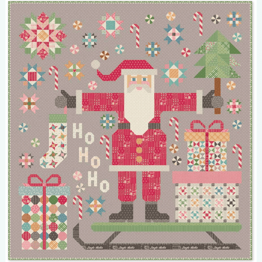 🎅 The Quilted Santa Quilt Kit – Home Town Holiday 2 by Lori Holt | 80½" x 85½" | 50% Deposit Preorder | July 2027