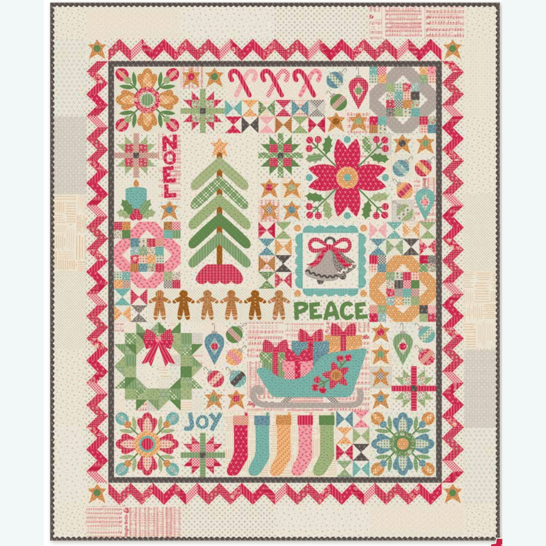 Home for Christmas Sew Along Quilt Kit – Home Town Holiday 2 by Lori Holt | 80½" x 96½" | 50% Deposit Preorder | July 2027