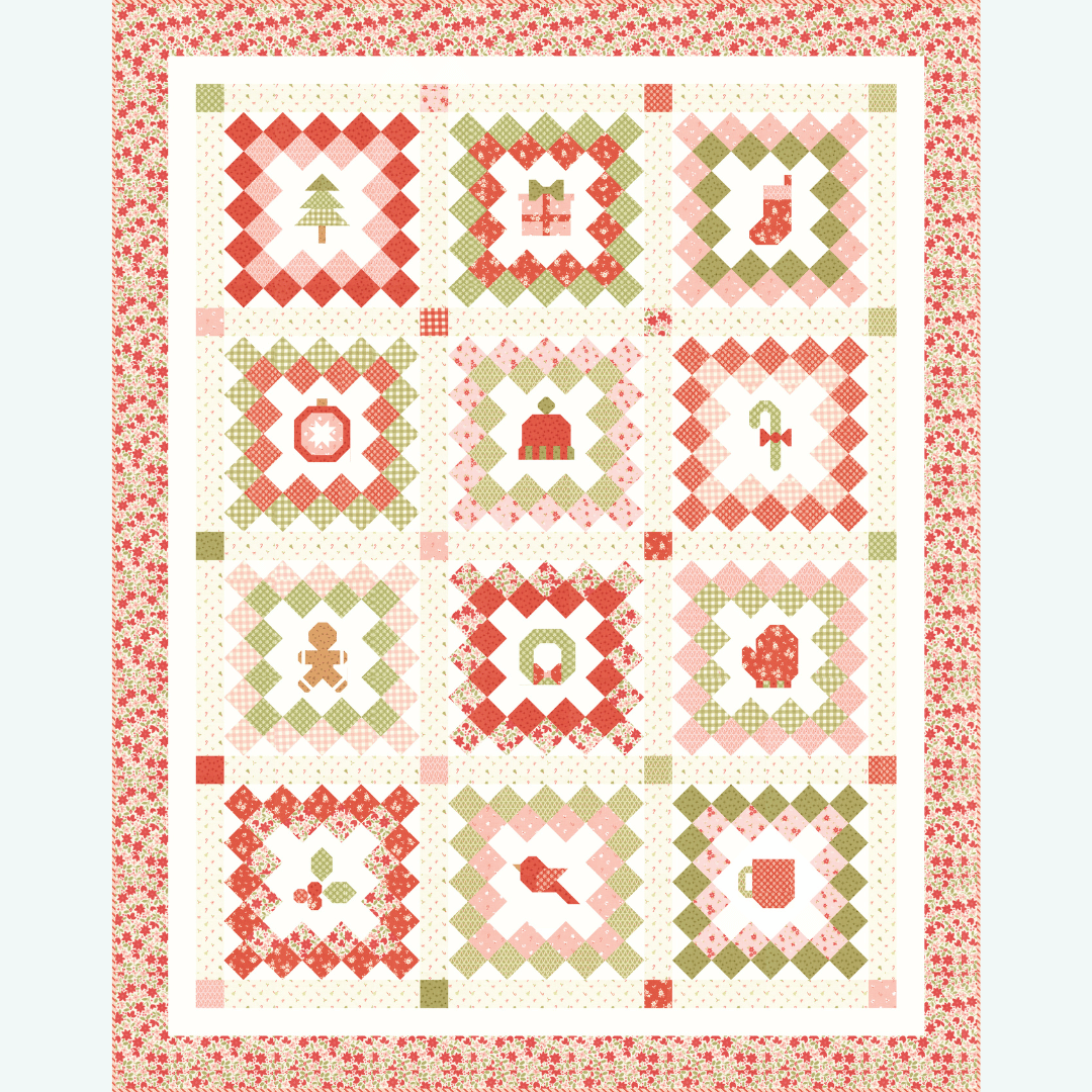 My Sew Quilty Life December Darling Christmas at Granny's Quilt Box Kit – 50% Deposit June 2027 Preorder