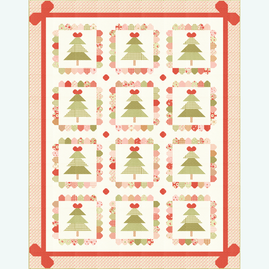 My Sew Quilty Life December Darling Pretty Pines Quilt Kit – 50% Deposit June 2027 Preorder