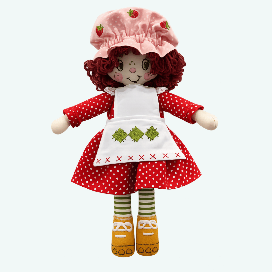Strawberry Shortcake™ Dolls & Doll Quilt Machine Embroidery USB + Fabric Kit – December 2026 – 50% Deposit Preorder