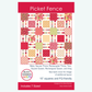 Picket Fence Quilt Pattern by Busy Hands Quilts | Printed Pattern