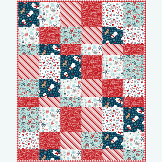 Dakota Quilt Kit featuring A Perfect Winter Petite Fat Quarter Bundle | 50% Deposit Preorder | Ships July 2026