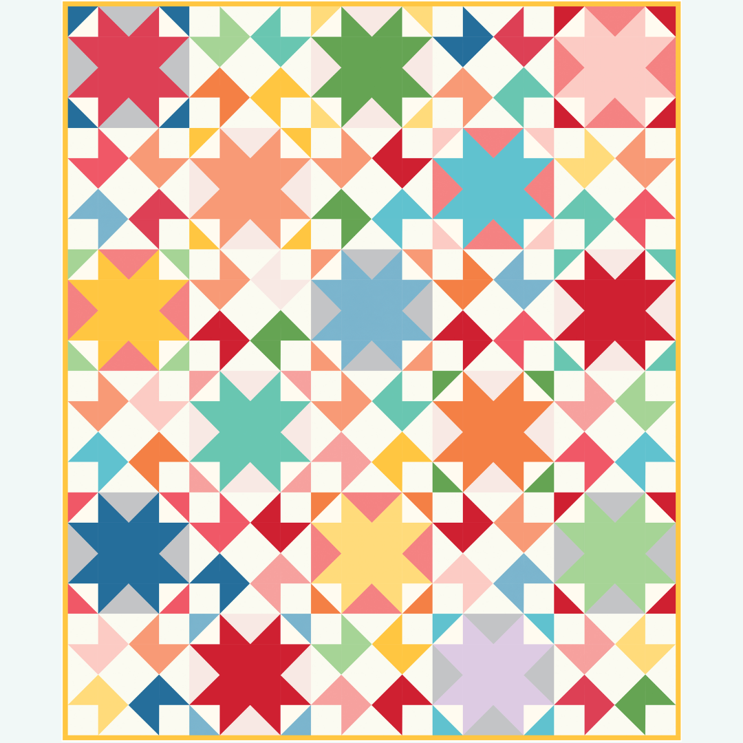 Jubilee Quilt Kit – Throw Size (60" x 72") | Splendid Speck | Confetti Cotton Solids | 50% Deposit Preorder | September 2026