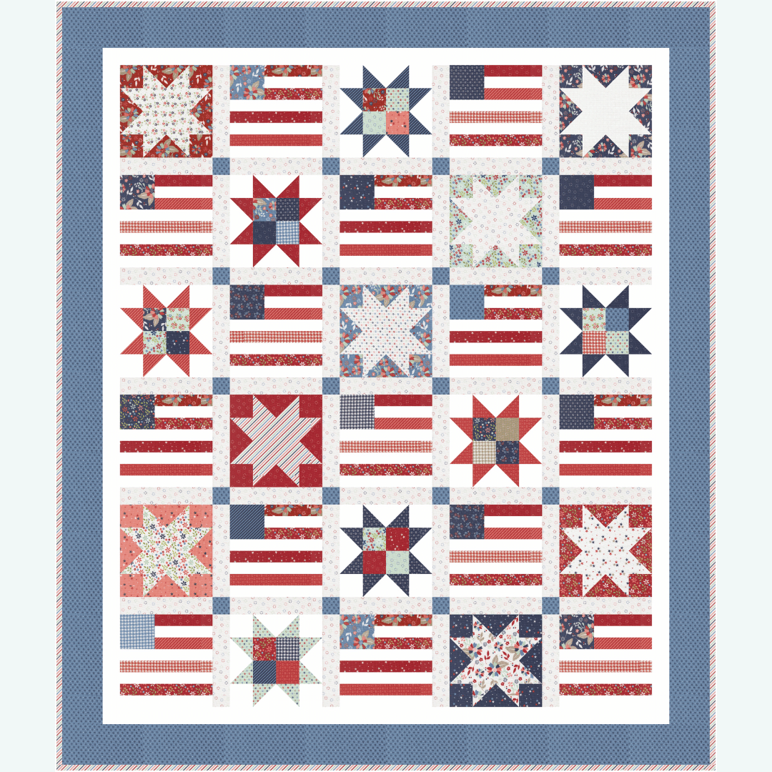 Midsummer Liberty Sampler Quilt Kit – Throw Size | 50% Deposit Preorder | Ships December 2026