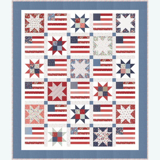 Midsummer Liberty Sampler Quilt Kit – Throw Size | 50% Deposit Preorder | Ships December 2026