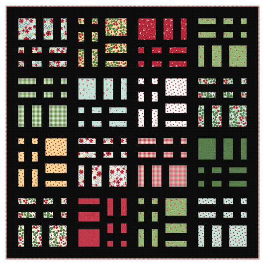 Cake Slices Quilt Kit – 65 1/2" x 65 1/2" Lap – Little Ladybug – August 2026 – 50% Deposit Preorder
