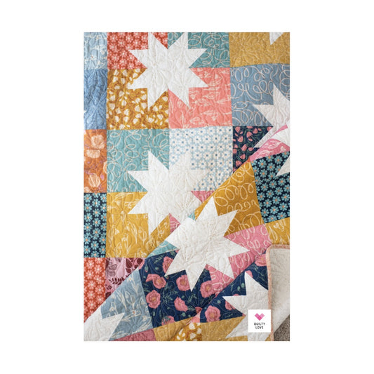 🌟 Star Pop II Quilt Pattern – Quilty Love by Emily Dennis