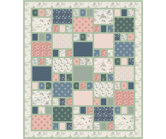 Preorder Craftsman Quilt Kit Story Land Sage Mint Throw 77x90 | October 2026