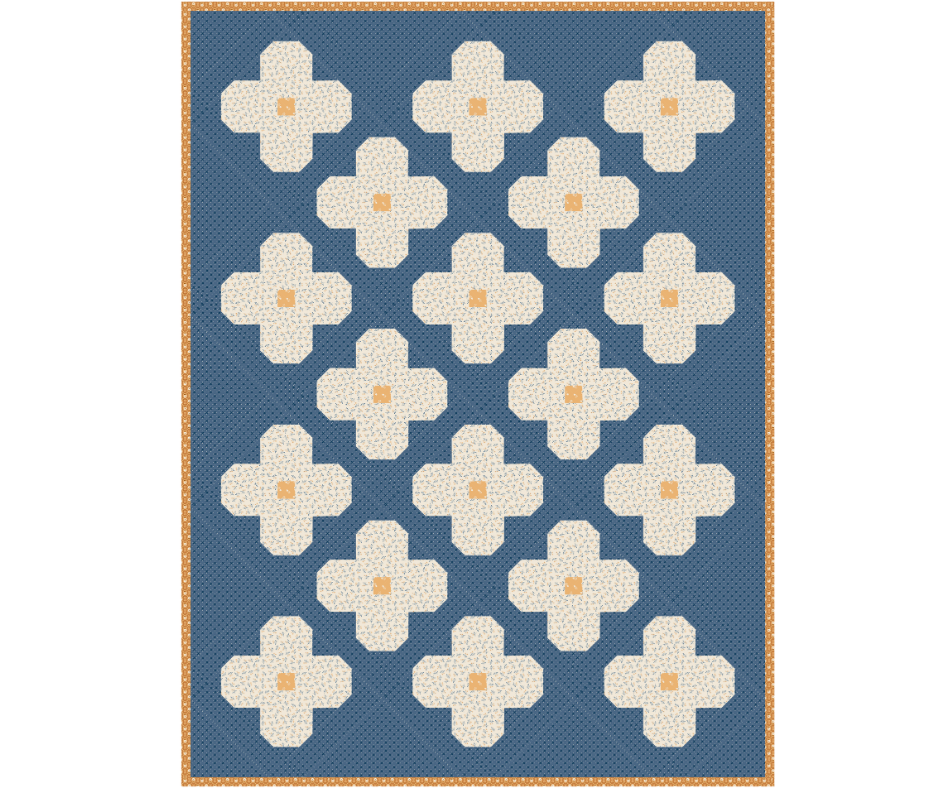 Bloom Quilt Kit (53x68) – Denim & Daisy by Lori Holt | October 2026 Preorder