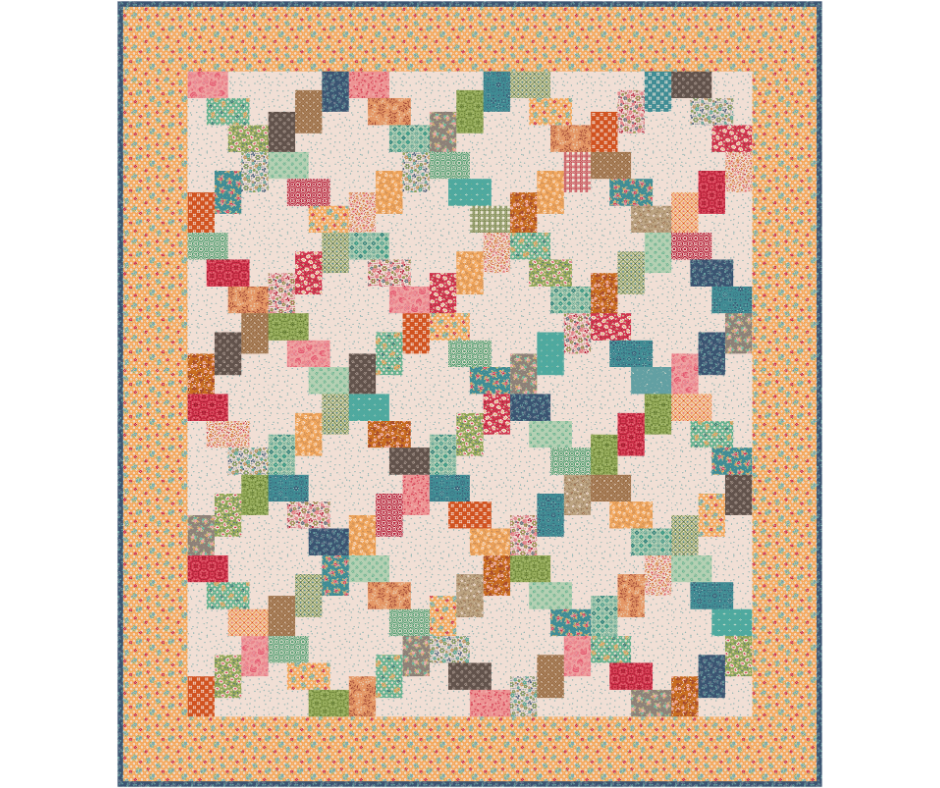 Layer Cake Lattice Quilt Kit 75" x 75" – Farmer’s Daughter by Lori Holt