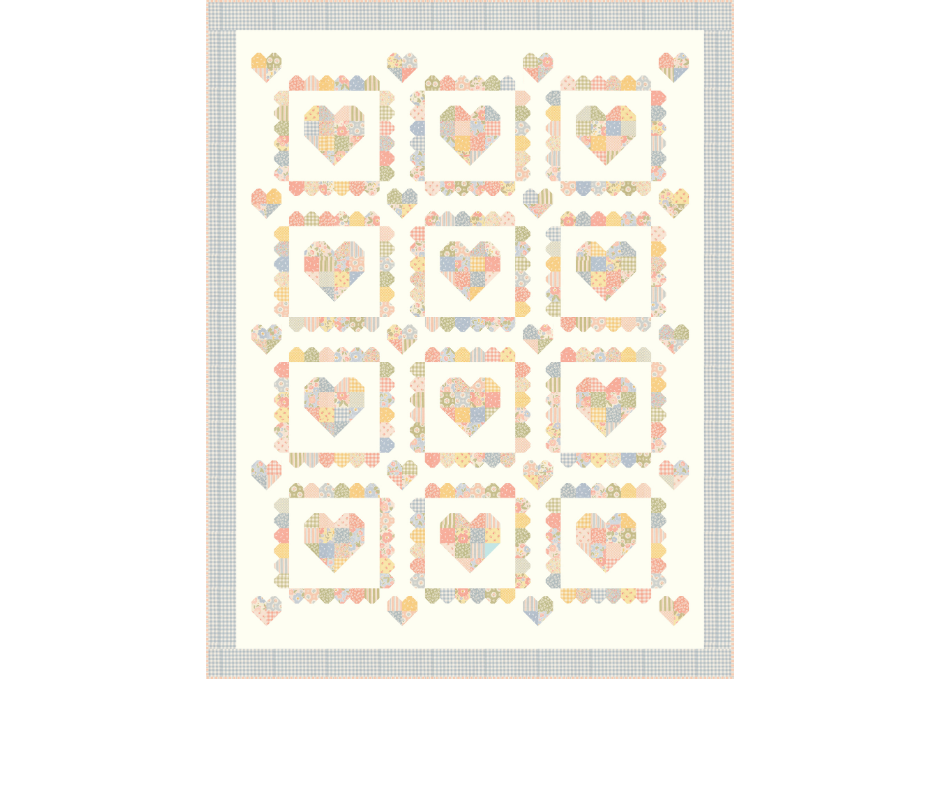 Pieced With Love Quilt Kit (70" x 90") | 50% Deposit Preorder | Handmade Sweetness Fabric