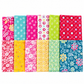 Chasing Rainbows – 12-Piece Curated Fat Quarter Bundle – Bright Blooms #2