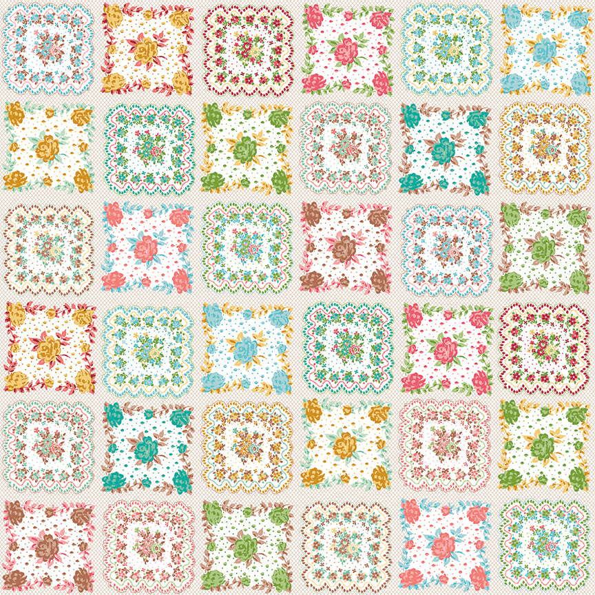 Granny Chic Wide Back – Multi | 107”/108” Quilt Back by Lori Holt for Riley Blake Designs