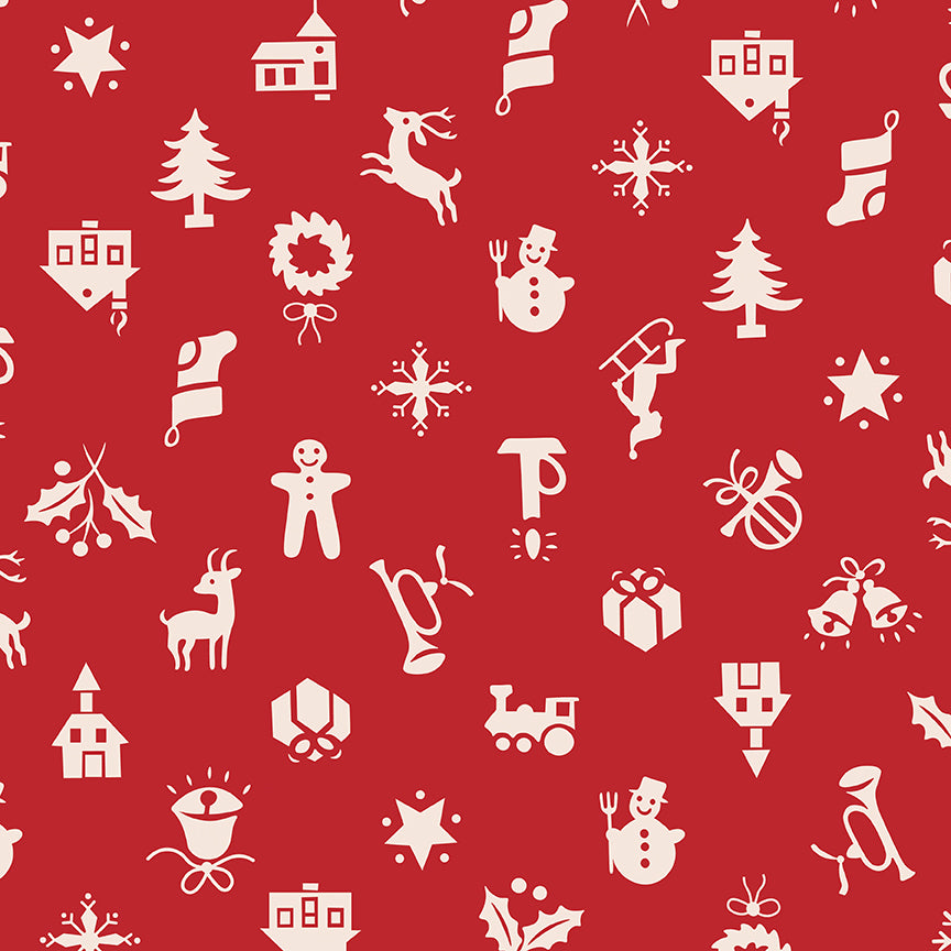 Home Town Holiday 108" Wide Back School – Lori Holt Christmas Fabric