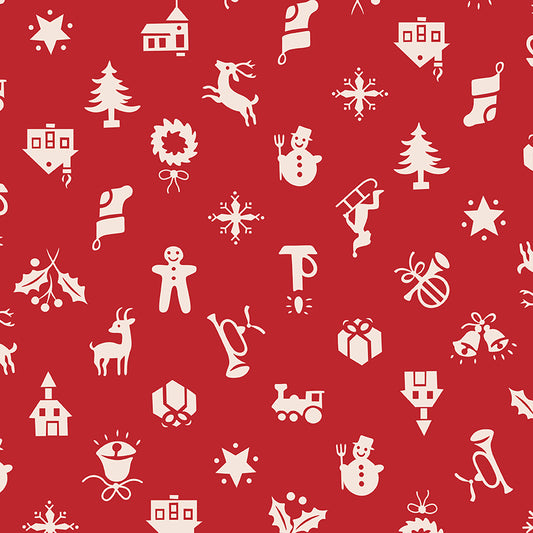 Home Town Holiday 108" Wide Back School – Lori Holt Christmas Fabric