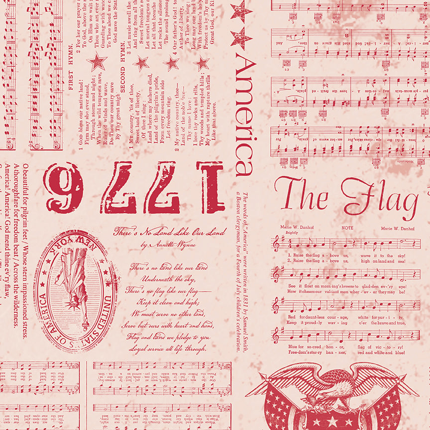 Matching Backing Set for Star Spangled Plaid Quilt Kit – Americana WB16102-RED Wide Back Fabric – February 2027 Preorder