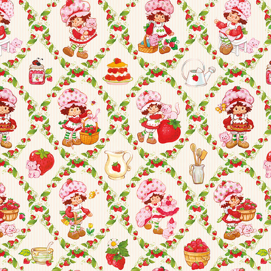 Strawberry Shine Quilt Backing Set – Strawberry Shortcake™ Cream | 2½ Yards 108" Wide | 50% Deposit Preorder | November 2026