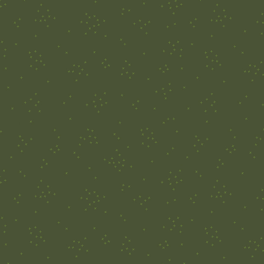 Keep It Green Patchwork Panel Quilt Backing Set – Scattered-A-Cross Chive 108" Wide Back | 2¼ Yards | 50% Deposit Preorder | May 2027