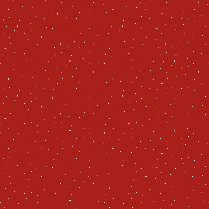 Preorder June 2026 Evergreen Throw Quilt Kit Wide Back Add-On – Dapple Dot Barn Red | 108" Wide