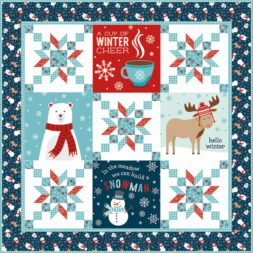 A Perfect Winter Panel Quilt Kit – 59" x 59" – Preorder