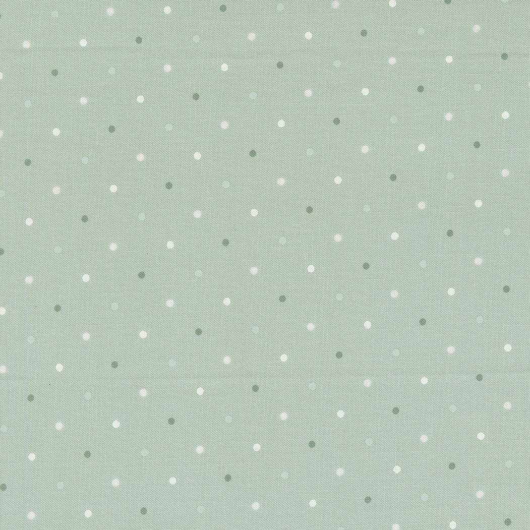 Lella Boutique Peppermint Cocoa Aqua Dot (Basic) – Moda 5230 64 (By the Yard)