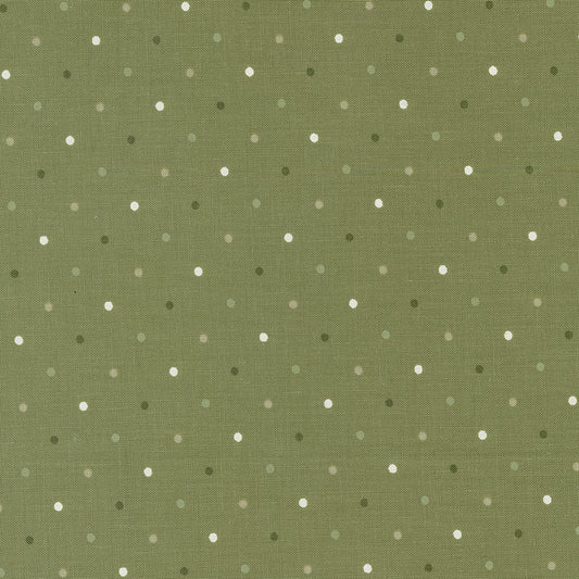 Lella Boutique Peppermint Cocoa Green Dot (Basic) – Moda 5230 19 (By the Yard)