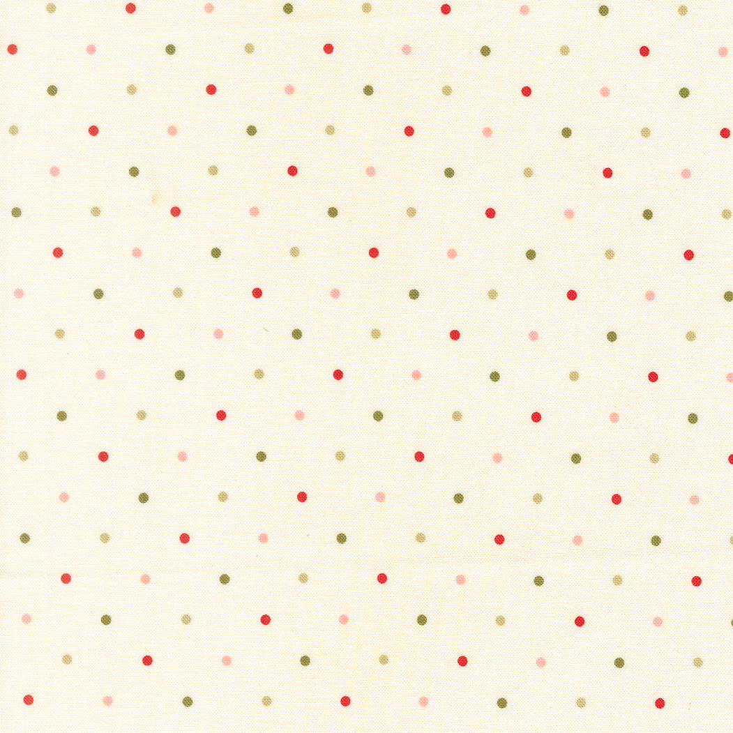 Lella Boutique Peppermint Cocoa Cream Multi Dot – Moda 5230 81 (By the Yard)