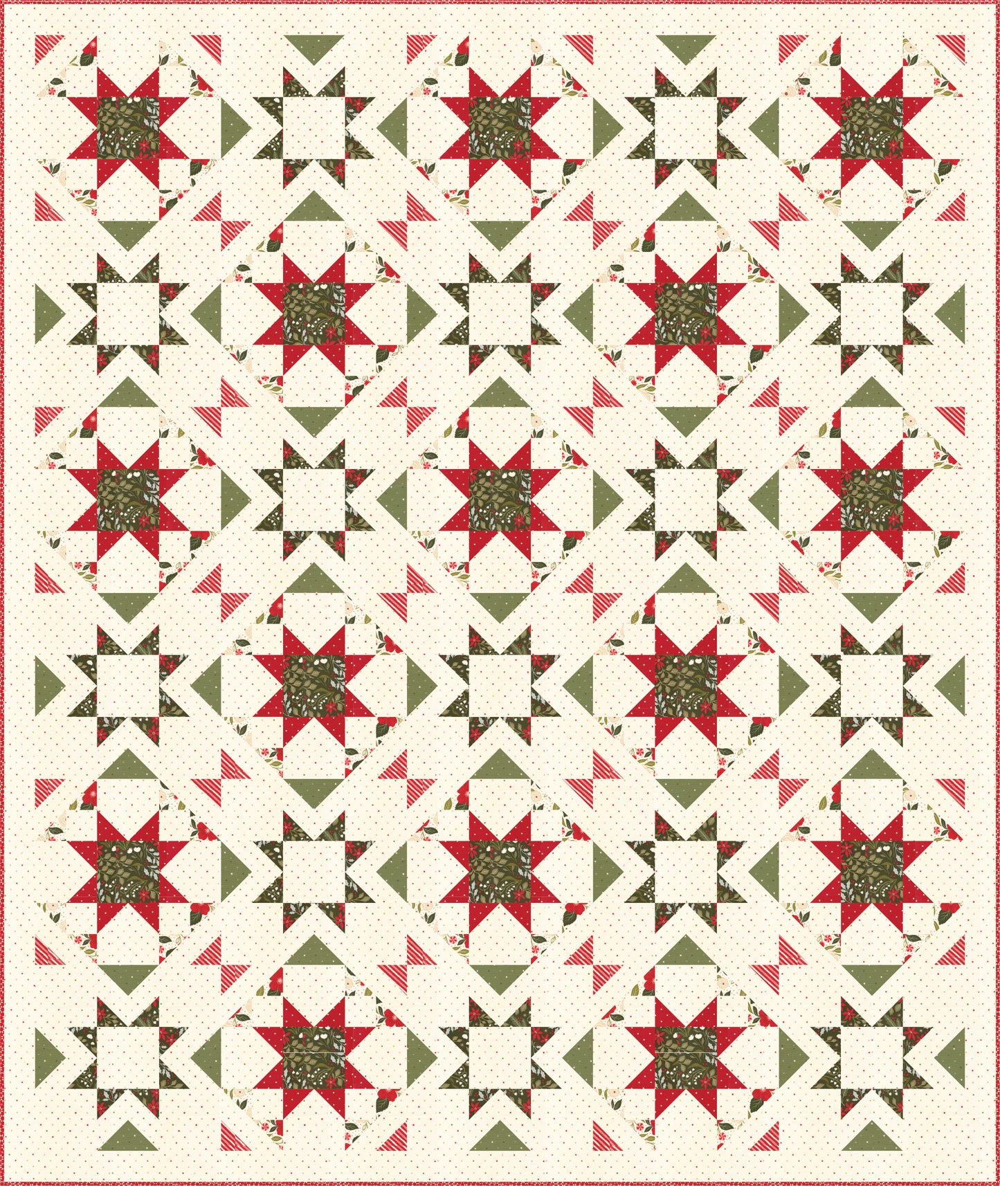 Lella Boutique Peppermint Cocoa Oh Ryan Quilt Kit – 50% Deposit May 2027 Preorder