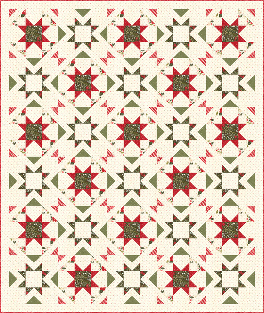 Lella Boutique Peppermint Cocoa Oh Ryan Quilt Kit – 50% Deposit May 2027 Preorder