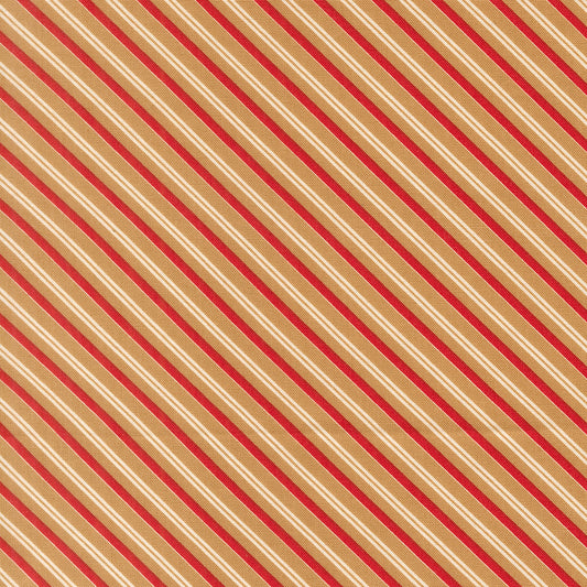 Lella Boutique Peppermint Cocoa Cinnamon/Red Stripe – Moda 5285 12 (By the Yard)