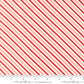 Lella Boutique Peppermint Cocoa Red/Cream Stripe – Moda 5285 11 (By the Yard) (with ruler)